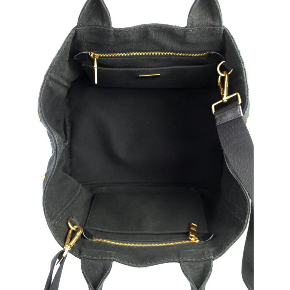 PRADA Canapa 2way Top Handle Crossbody Tote Convertible Tote Bag - Picture 3 of 9